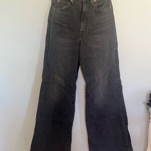 Men's Black Wide-Leg Jeans